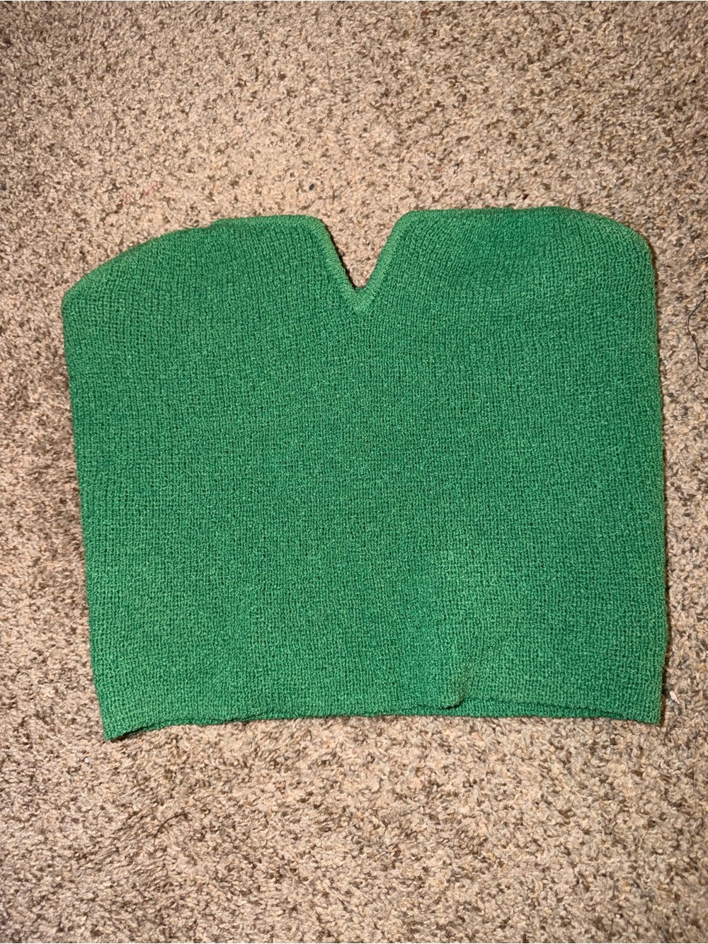 H&M Green V-Neck Knit Sweater Top